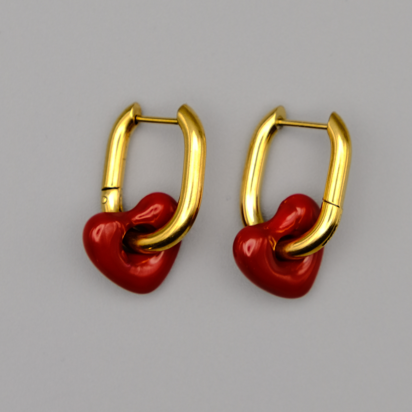 Love in Every Detail: Heart Hoop Earrings