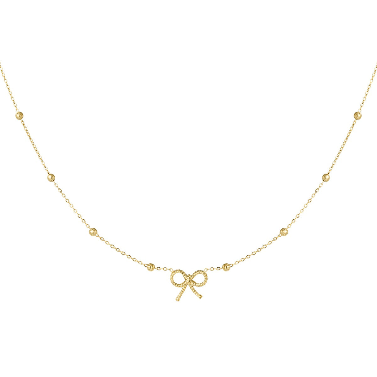 Dainty Bow Charm Necklace