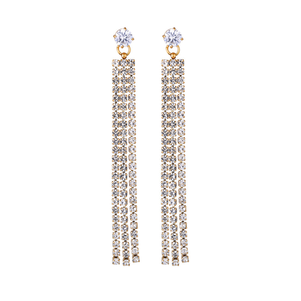 Cascada Noire Chandelier Earrings