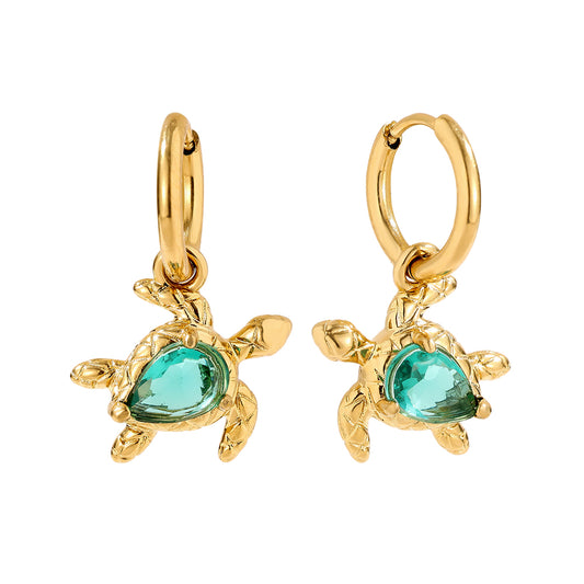 Isla Verde Turtle Drop Earrings