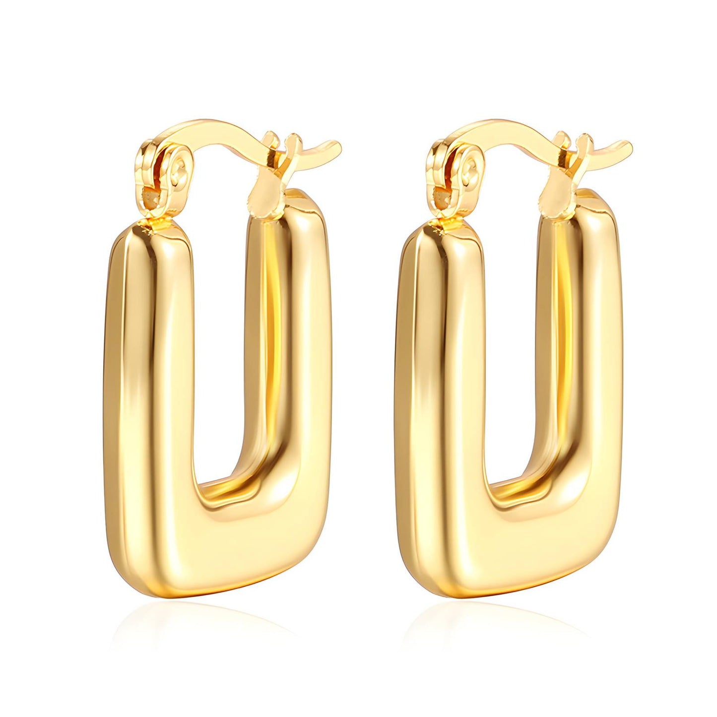 Rectangular Hoop Earrings